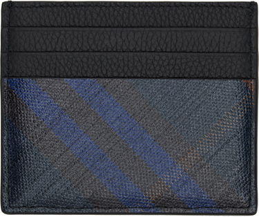 Портфейл Burberry Burberry Tall Check Card Holder Черно | 8112344, 1