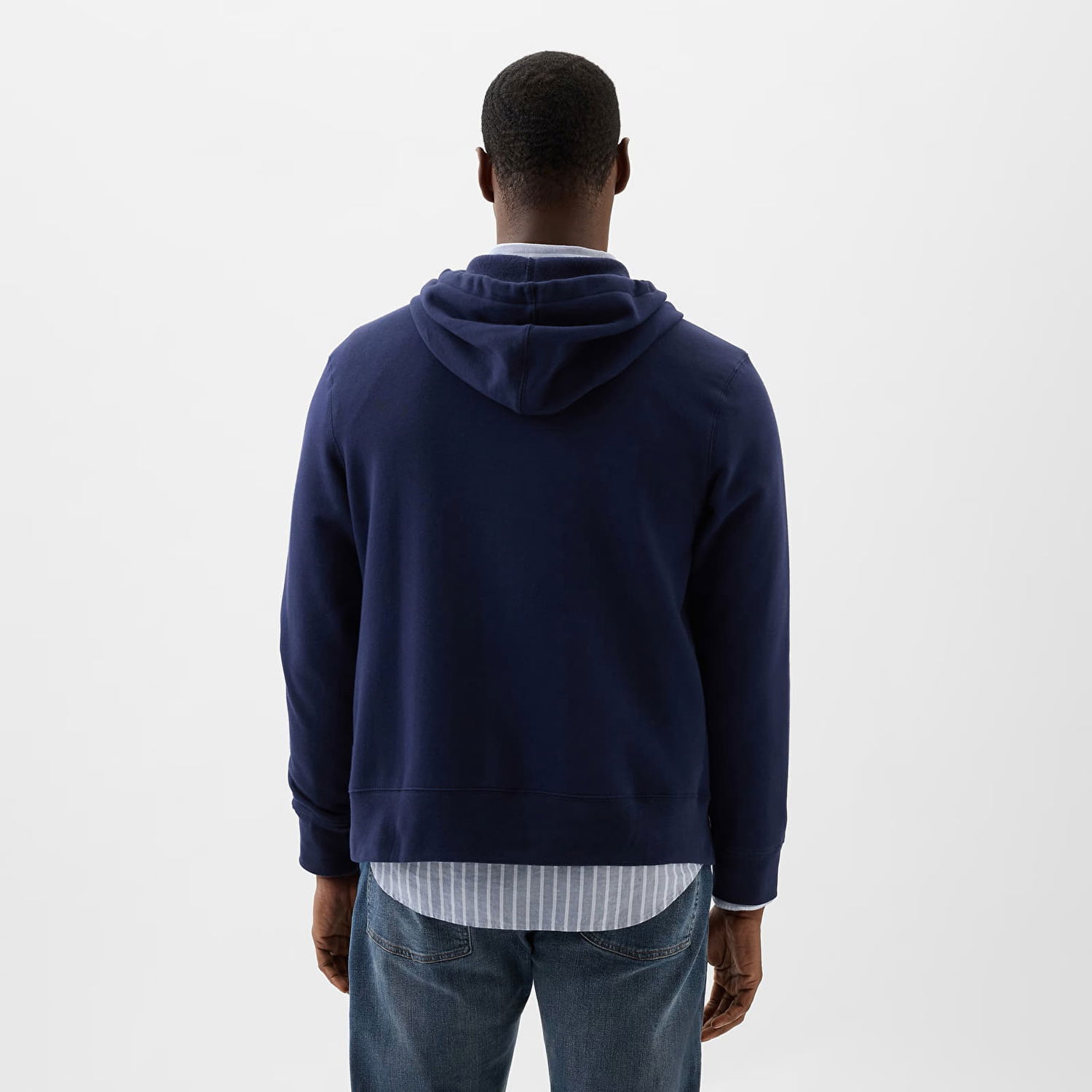 Суитчър GAP Logo Fullzip Hoodie Tapestry Navy Тъмно синьо | 499917-03, 1