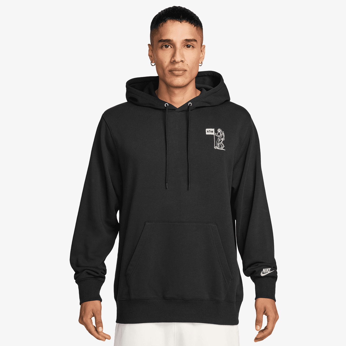 Суитчър Nike Men's Graphic Print Hoodie Черно | HQ8594-010, 0