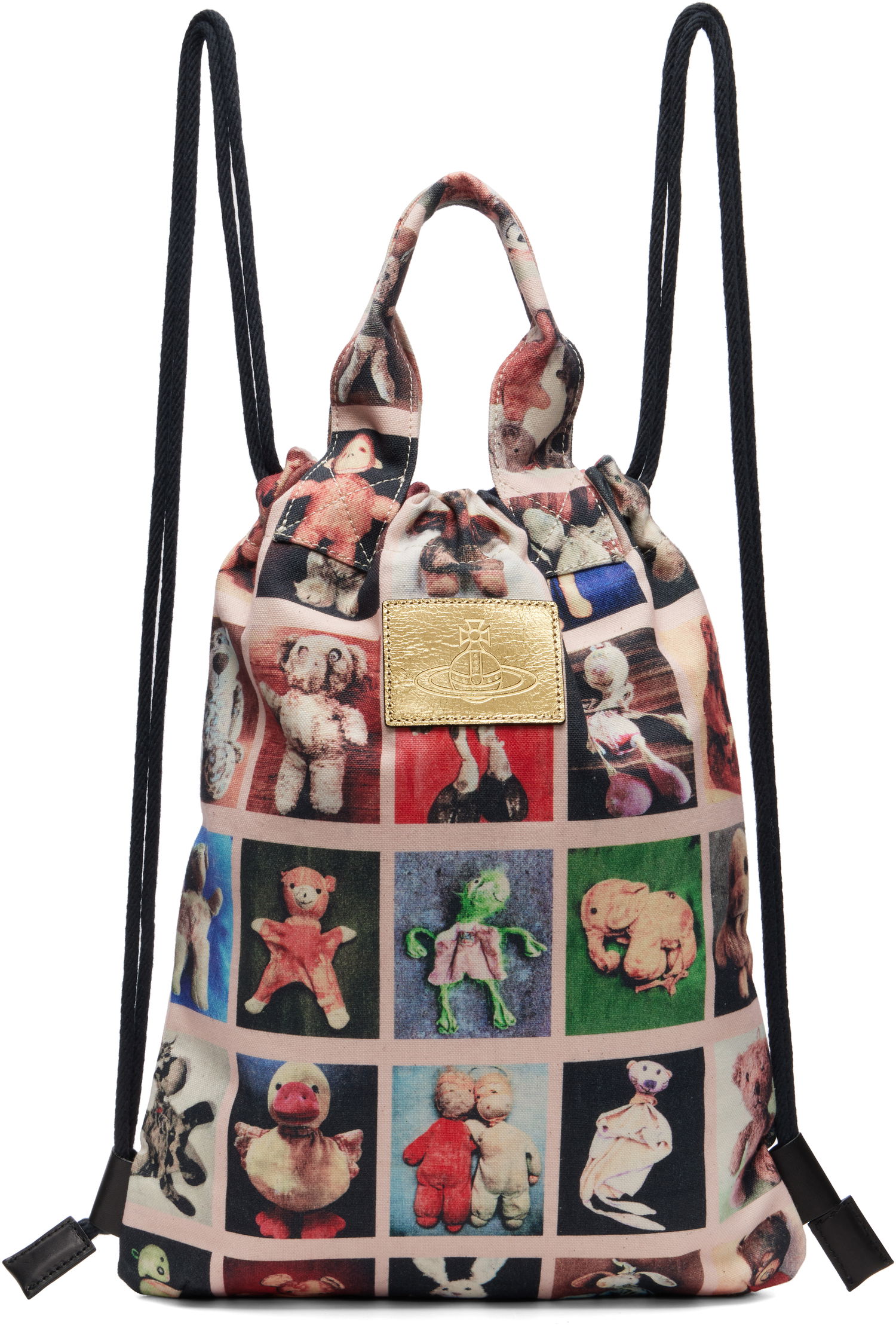Раница Vivienne Westwood Vivienne Westwood Teddies Pippa Canvas Drawstring Backpack Розово | 4A020005U-W016R-, 0