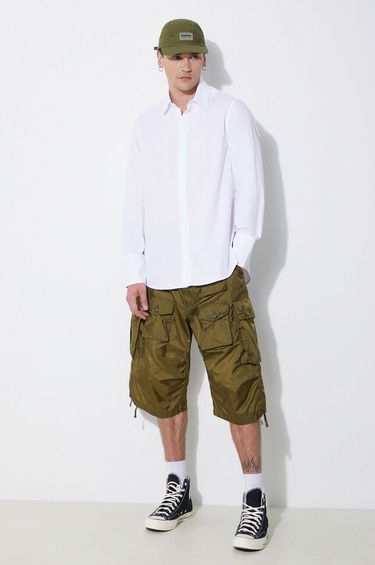 Къси панталони Engineered Garments Engineered Garments FA Cargo Shorts Зелено | OR276.DZ027, 1
