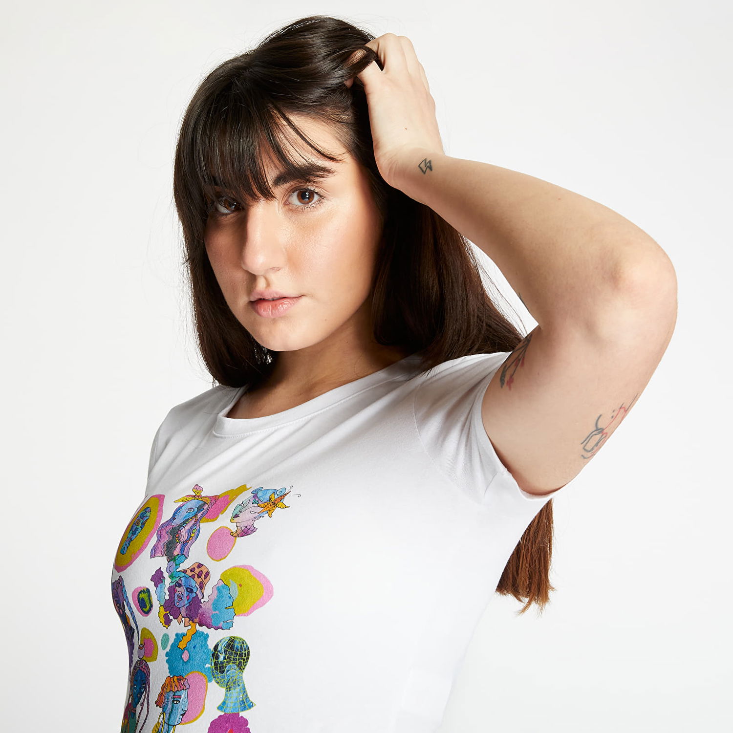 Тениска Footshop Romanian Artist Croptop Бяло | FTSHP_65, 1