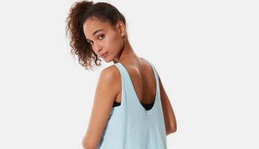 Потник The North Face Fine Tank Angel Falls Синьо | NF0A4SYBJH5, 4