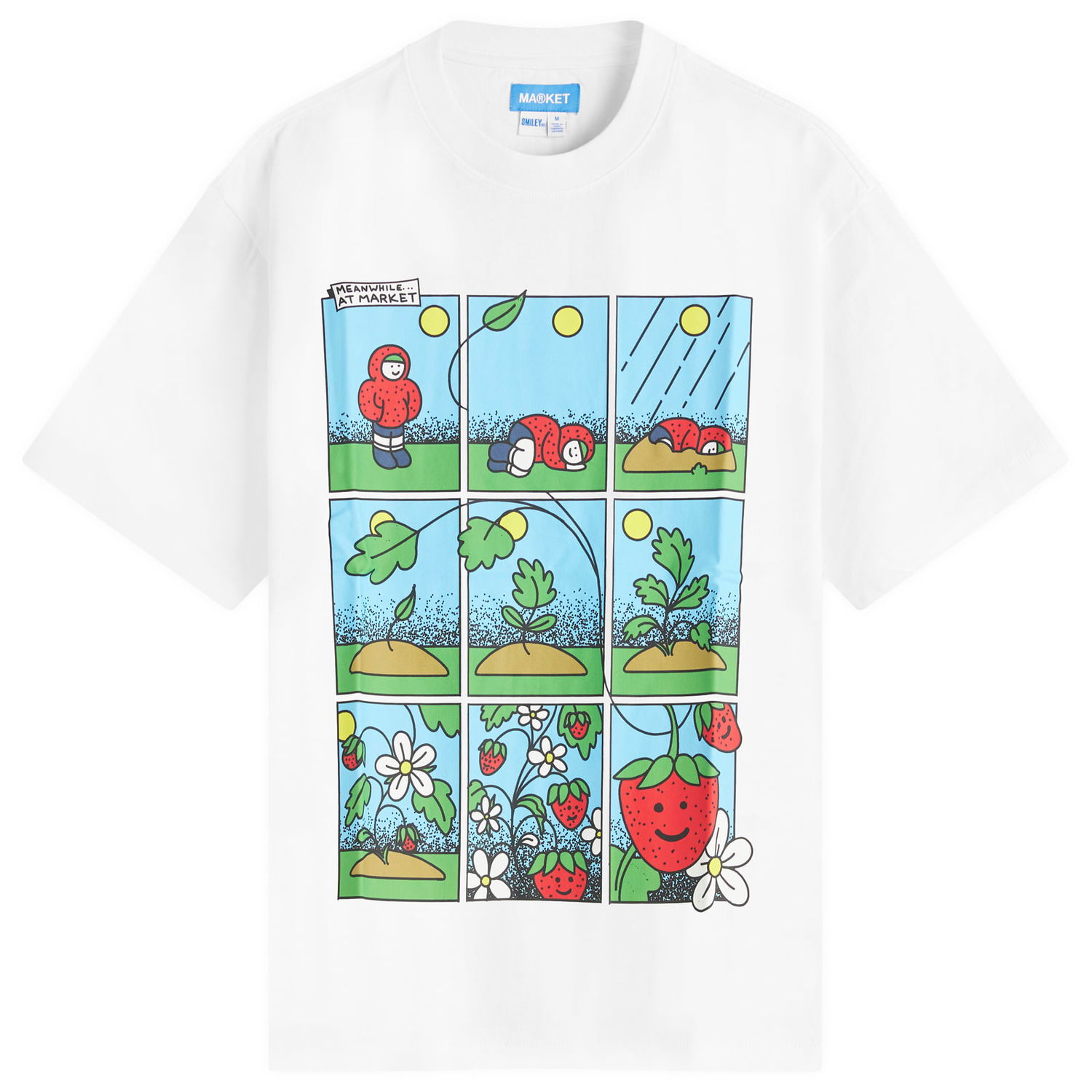 Тениска MARKET Abundance Comic Graphic Tee Бяло | 399002183-WHT, 1