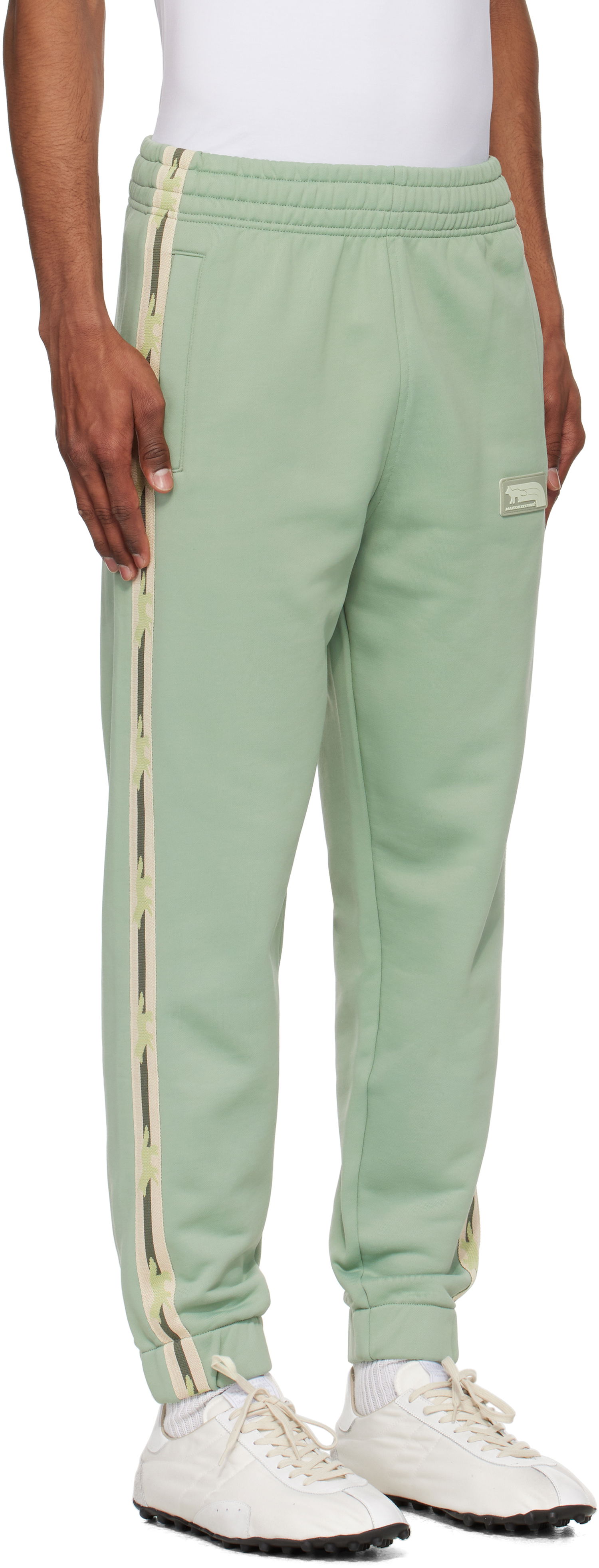 Спортни панталони MAISON KITSUNÉ Maison Kitsuné Flash Fox Track Pants Зелено | OM01126KM0322, 1