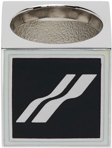 Пръстен We11done Square Logo Dice Ring Металик | WD-AJ1-22-703-U-BW, 0
