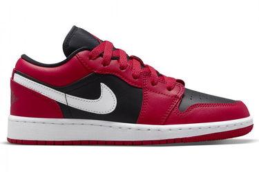 Кецове и обувки Jordan Air Jordan 1 Low "Black Very Berry" GS Червено | 553560-061, 0
