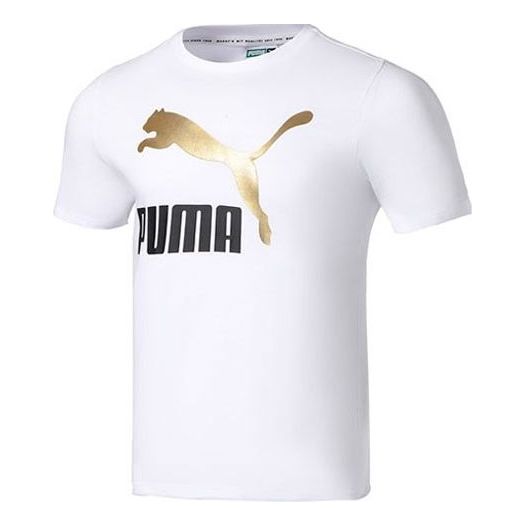 Тениска Puma Classics Logo Metallic Tee Бяло | 536345-02