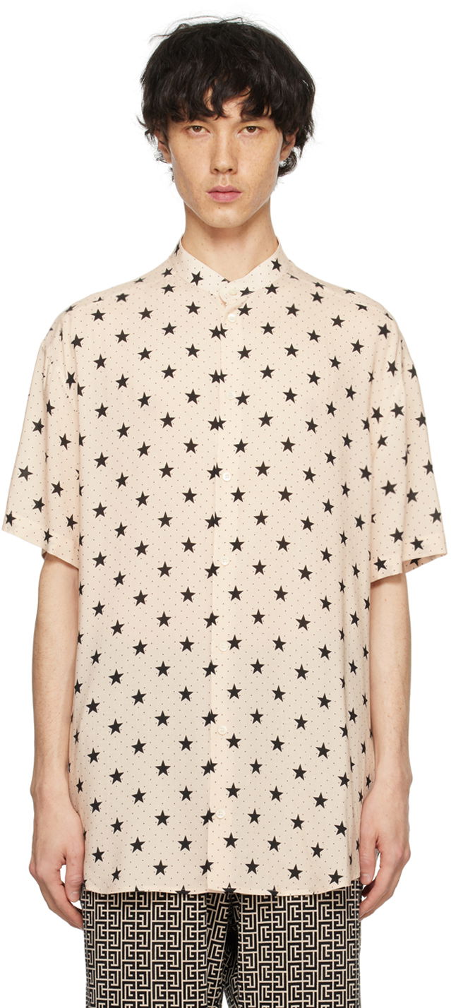 Риза Balmain Stars Shirt Бежово | CH1HK035VE26, 0