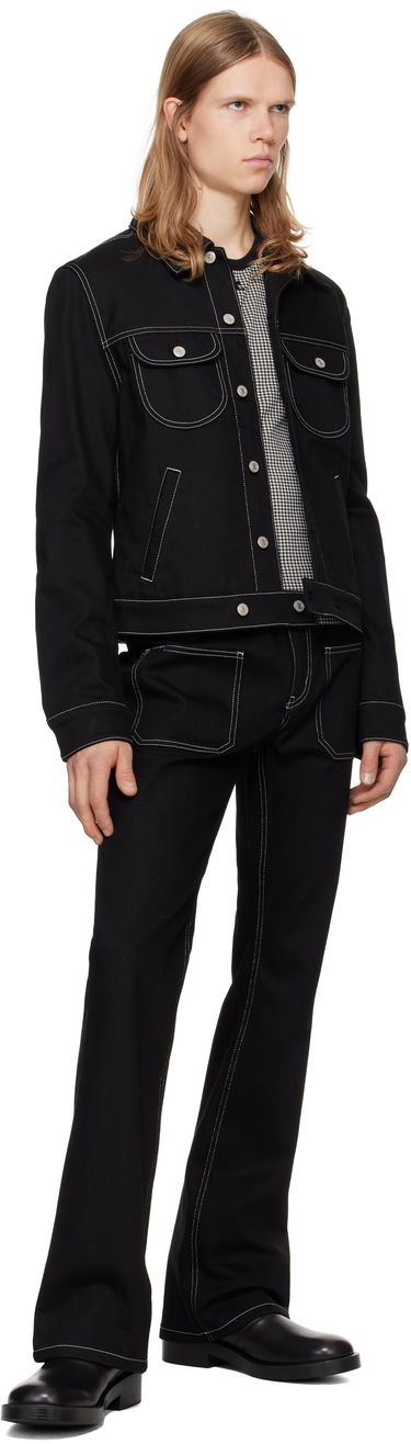 Дънки Courrèges Courrèges Topstitched Bootcut Jeans Черно | 324DPA208DE0020, 3
