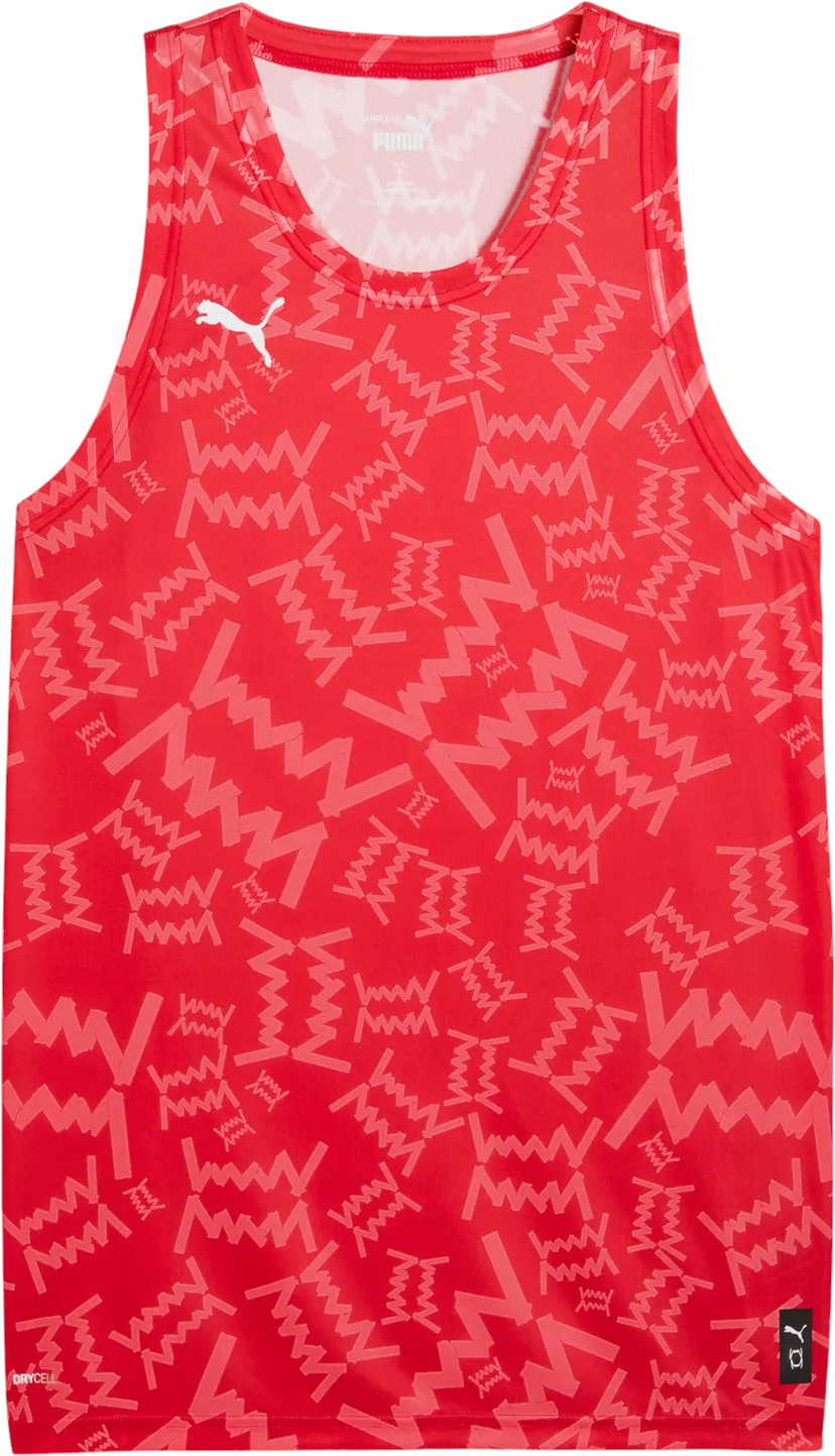 Фланелка Puma Teamjaws Graphic Jersey Tank Top Червено | 688203-03