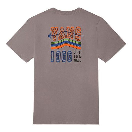Тениска Vans Vans Rainbow Logo Round Neck T-Shirt Сиво | VN0A54LLZ00, 0