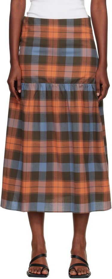 Пола Baserange Baserange Garlin Plaid Maxi Skirt Многоцветен | SSGA-OC-AU25, 0