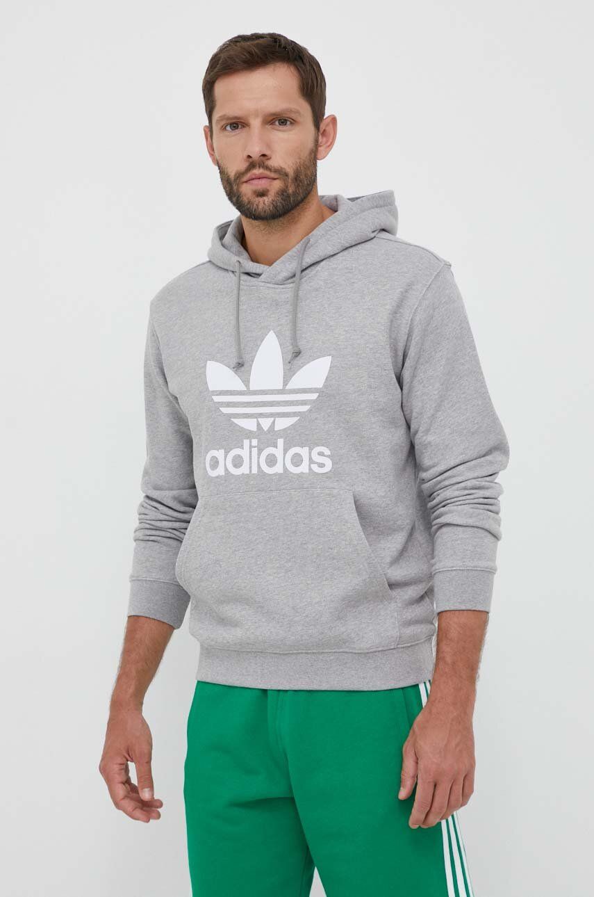Суитчър adidas Originals Adicolor Classics Trefoil Hoodie Сиво | IM4490, 0