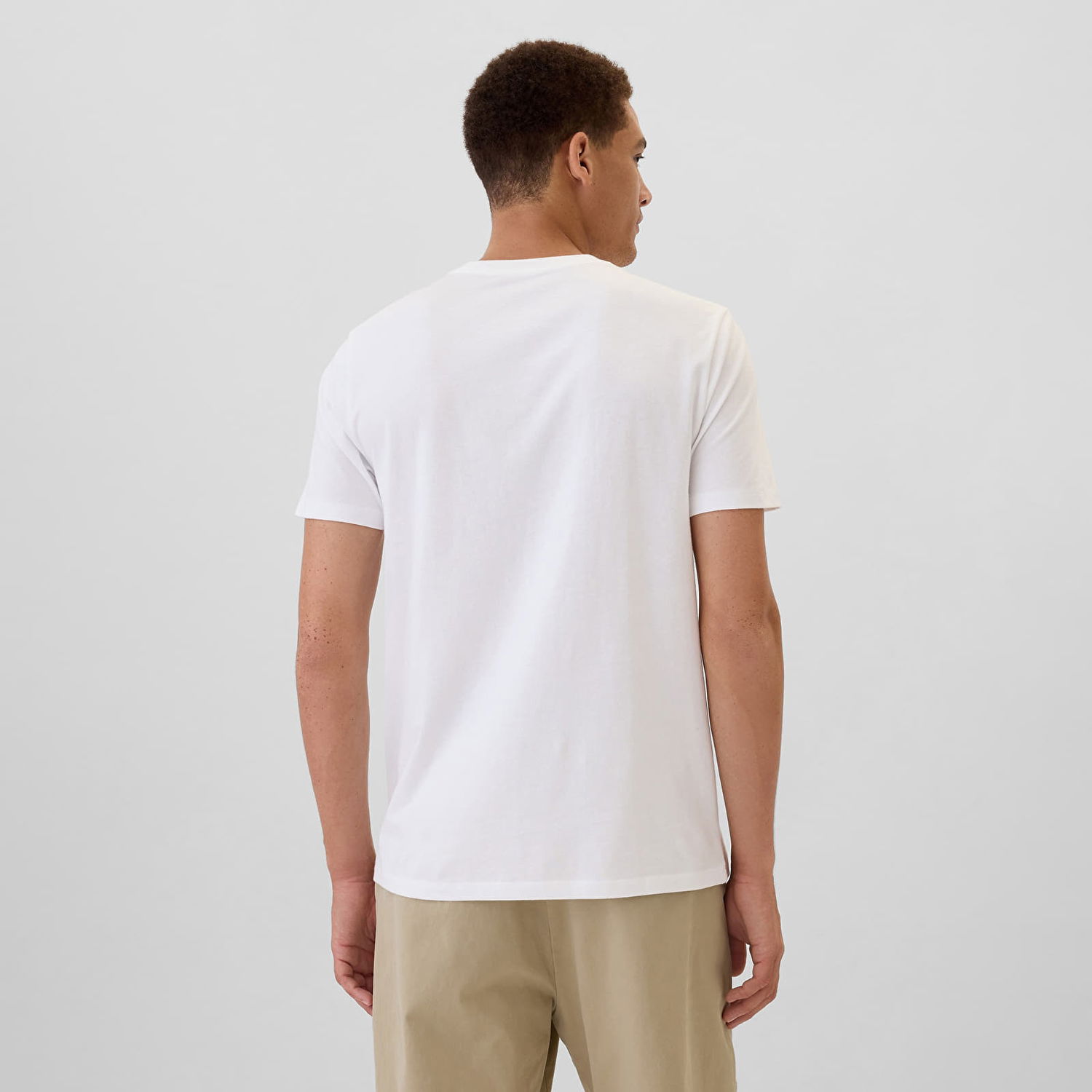 Тениска GAP T-shirt Logo Tee Optic White S Бяло | 542246-01, 1