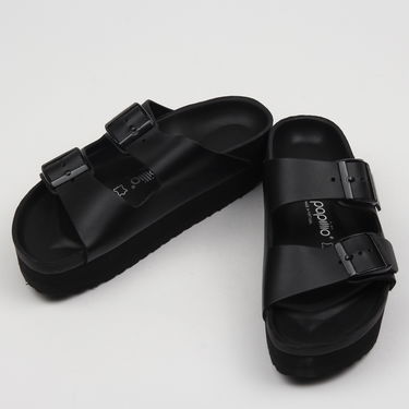 Кецове и обувки Birkenstock Arizona Papillio Leather Черно | 1013266, 2