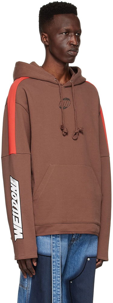 Суитчър We11done We11done Cotton Hoodie Кафяво | WD-TH1-22-556-U-BR, 1