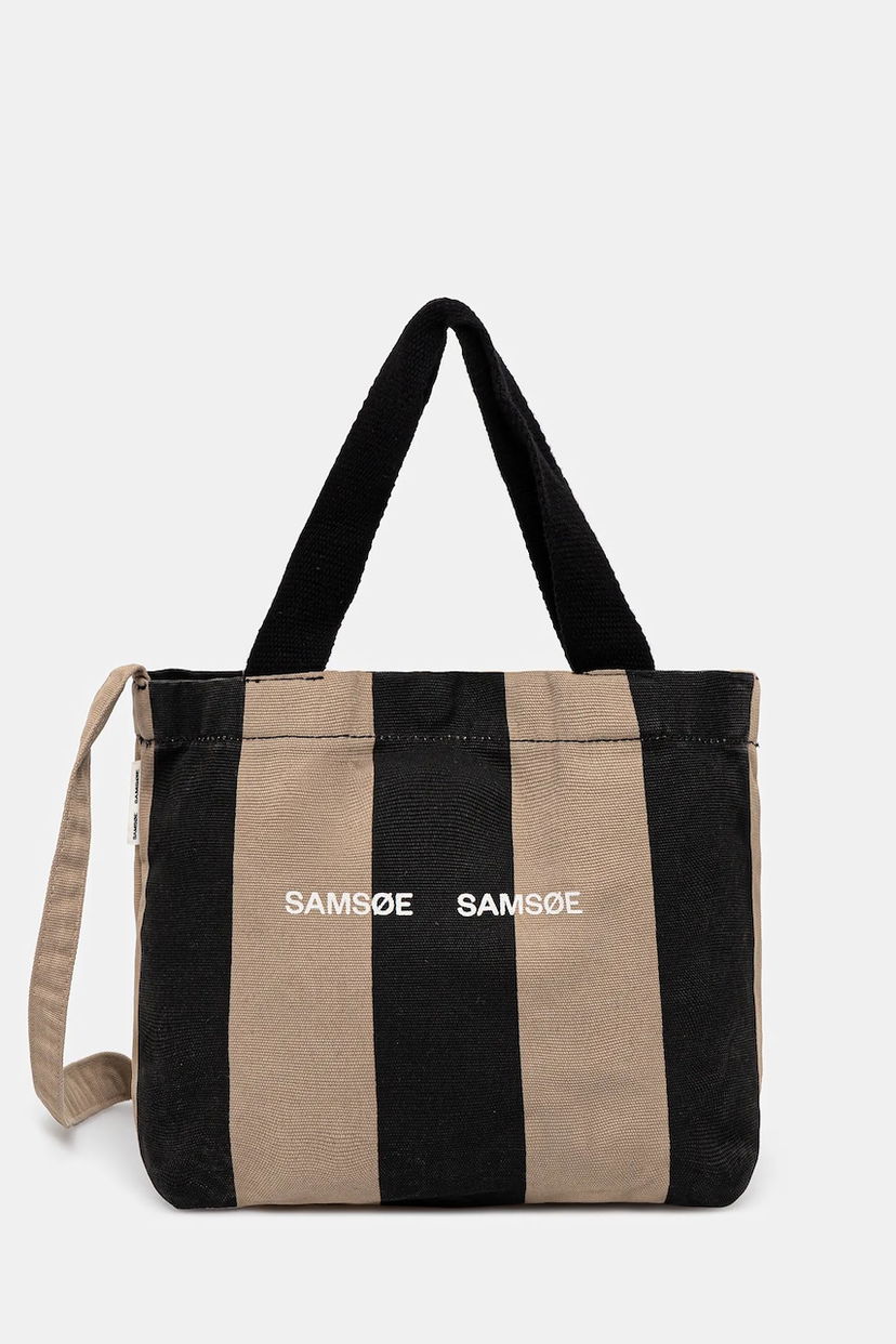 Голяма пазарска чанта Samsoe Samsoe Samsoe Samsoe SAFRINKA Tote Bag Бежово | F24200050