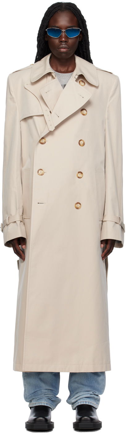 Тренчкот VETEMENTS VTMNTS Tailored Trench Coat Бежово | VL18CO300W, 0