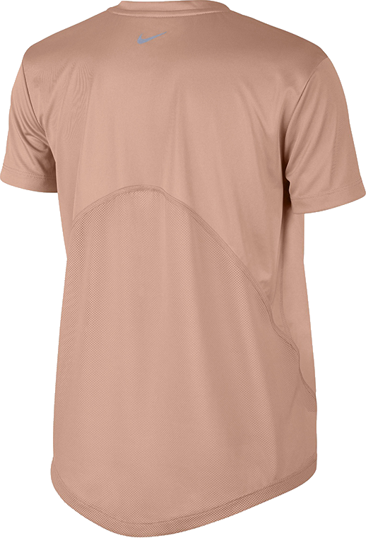 Тениска Nike Miler Dri-FIT Short Sleeve V-Neck Running T-Shirt with Mesh Panels Бежово | at6756-605, 1