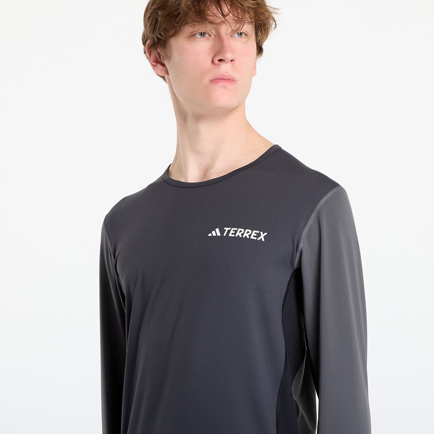 Тениска adidas Performance Long Sleeve Base Layer Tee Сиво | JC8198, 1