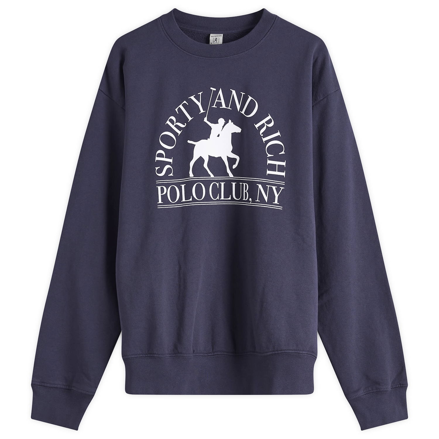 Суитчър Sporty & Rich Sporty & Rich Polo Club Crew Sweatshirt Тъмно синьо | ST071612252BL106, 0