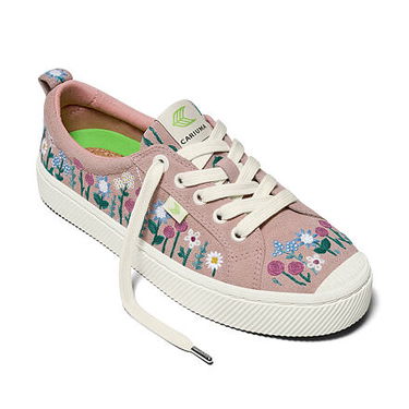 Кецове и обувки Cariuma OCA Low Embroidered Flowers Розово | 100102R49, 3