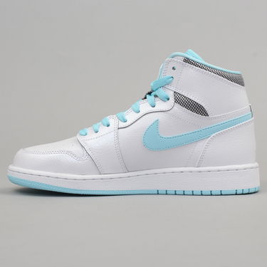 Кецове и обувки Jordan Air Jordan 1 Retro High "White Still Blue" GG Бяло | 332148-106, 0
