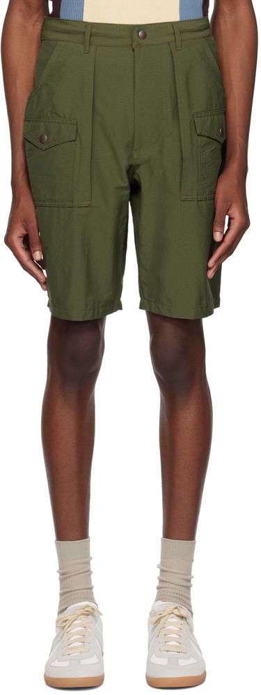 Къси панталони BEAMS Beams Plus Drawstring Cargo Shorts Зелено | 38250028139, 0