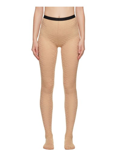 Чорапи Versace Monogram Tights Бежово | 1001545_1A01647_1K980