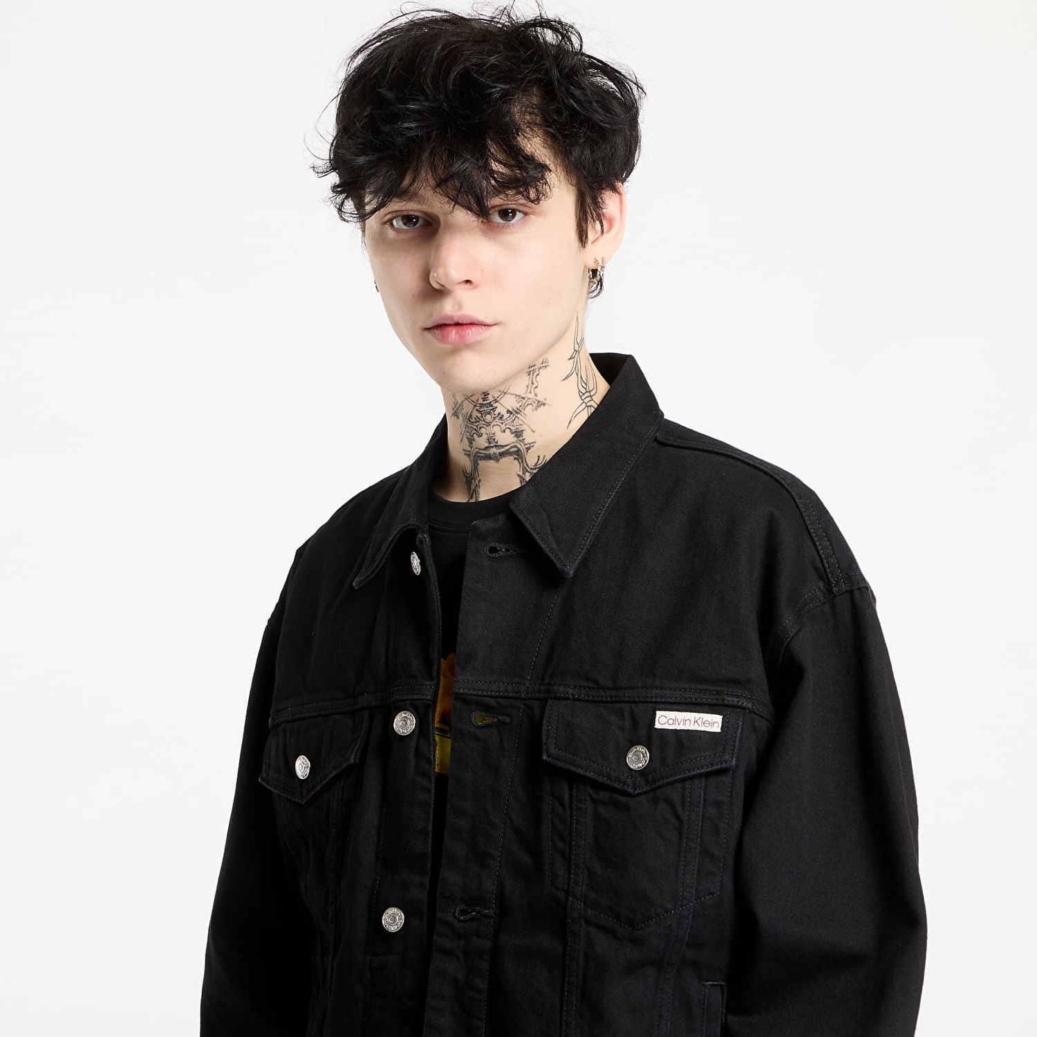 Яке бомбър CALVIN KLEIN Calvin Klein Jeans 90s Classic Trucker Jacket Черно | 00040EM785 CLT, 1