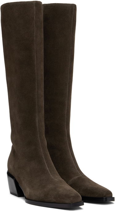 Облекло rag & bone rag & bone Joni Knee-High Suede Boots Кафяво | WFF24FF018SU18, 3