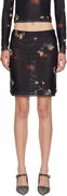 Eckhaus Latta Duet Floral Print Miniskirt