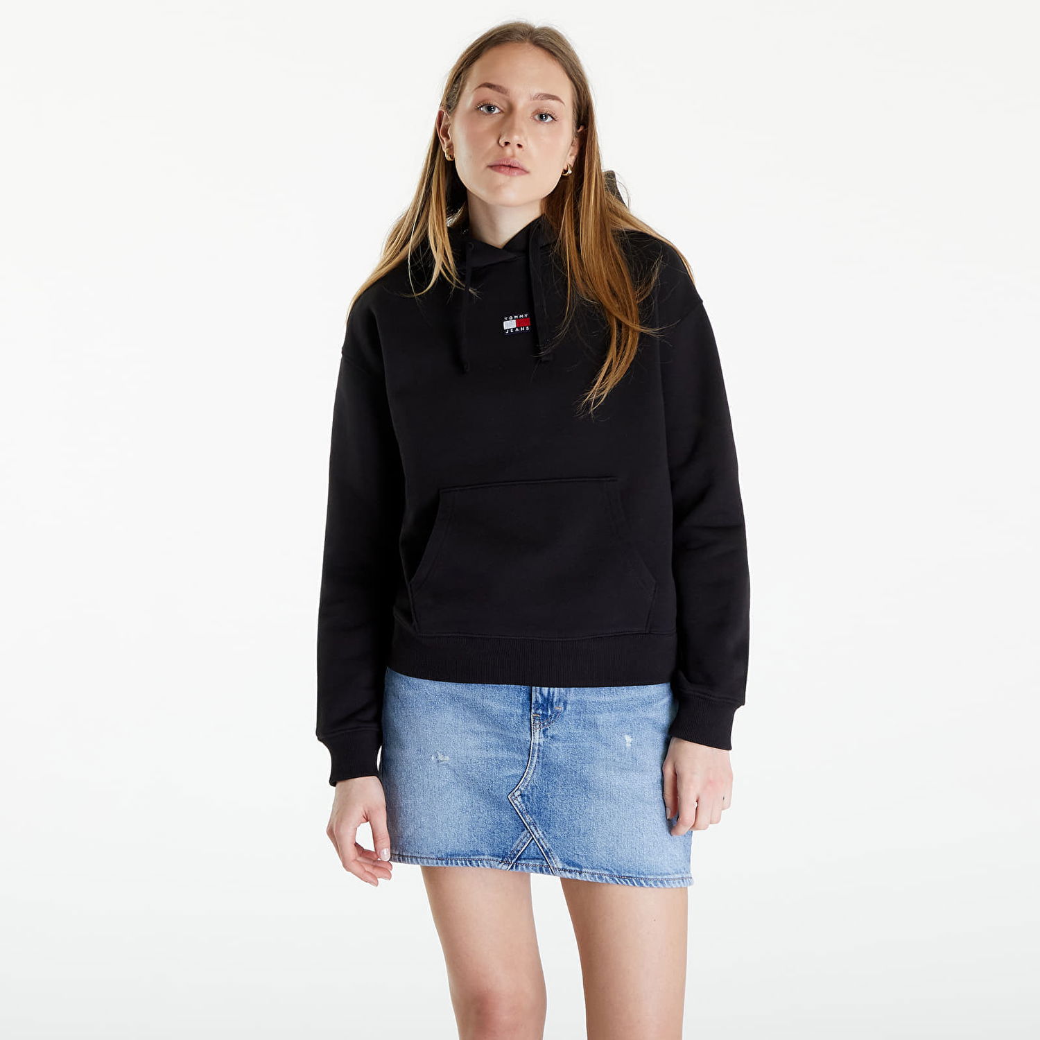 Суитчър Tommy Hilfiger Boxy Badge Hoodie Черно | DW0DW17326 BDS, 0
