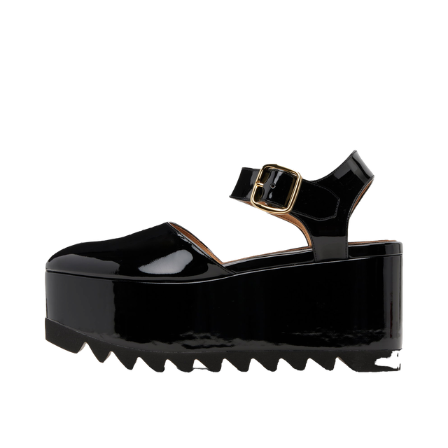 Stella McCartney Elyse Patent Platform Sandals