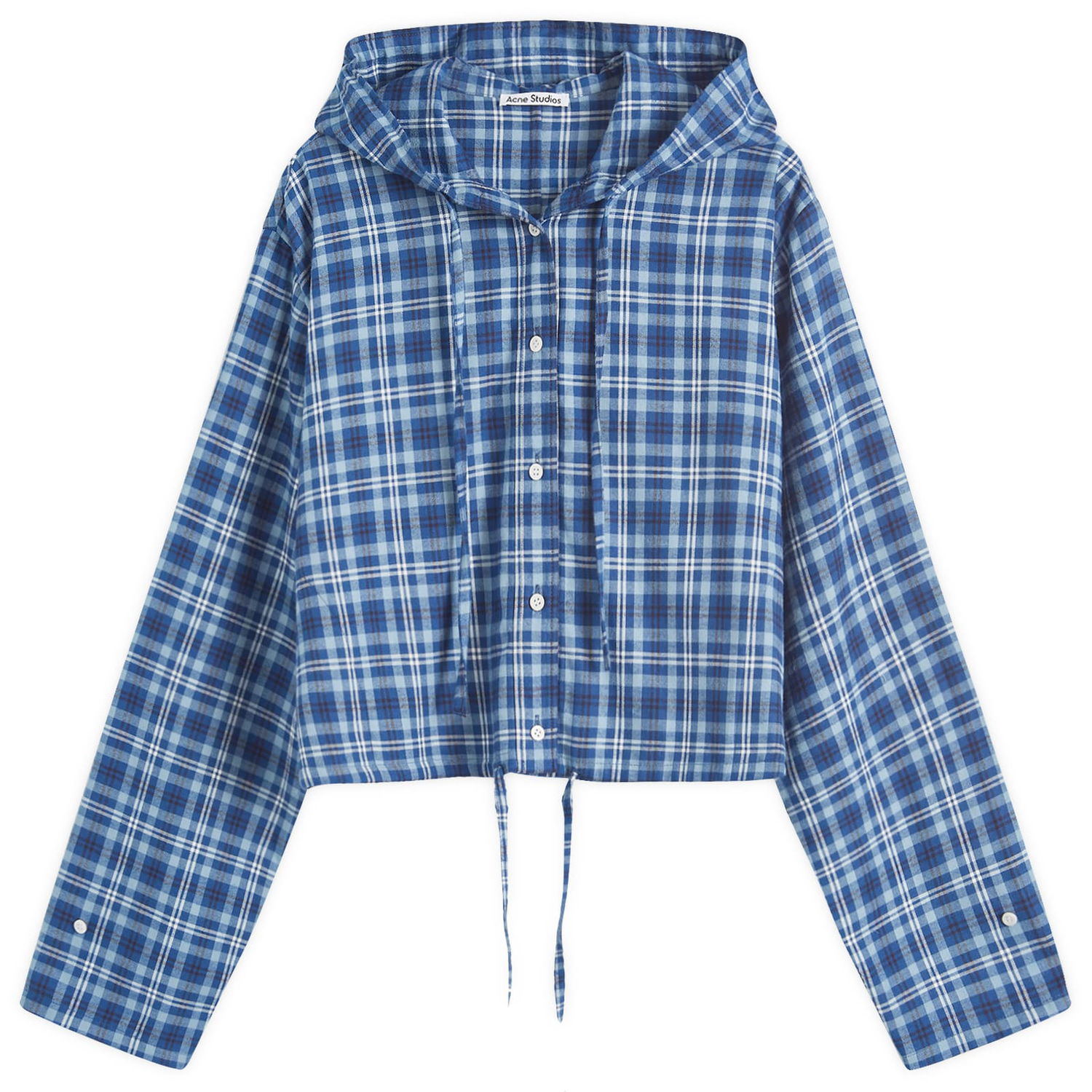 Риза Acne Studios Hooded Shirt Синьо | AC0690-DO9, 0