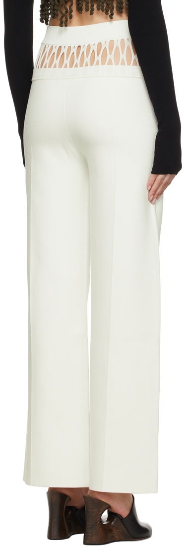 Панталони Dion Lee Dion Lee Fishnet Tailored Trousers Бяло | C7059S22, 2