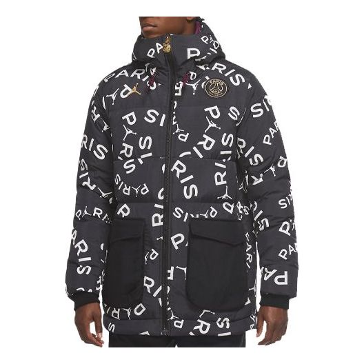 Пухо яке Jordan Paris Saint-Germain Hooded Down Jacket Черно | CK9737-010, 0
