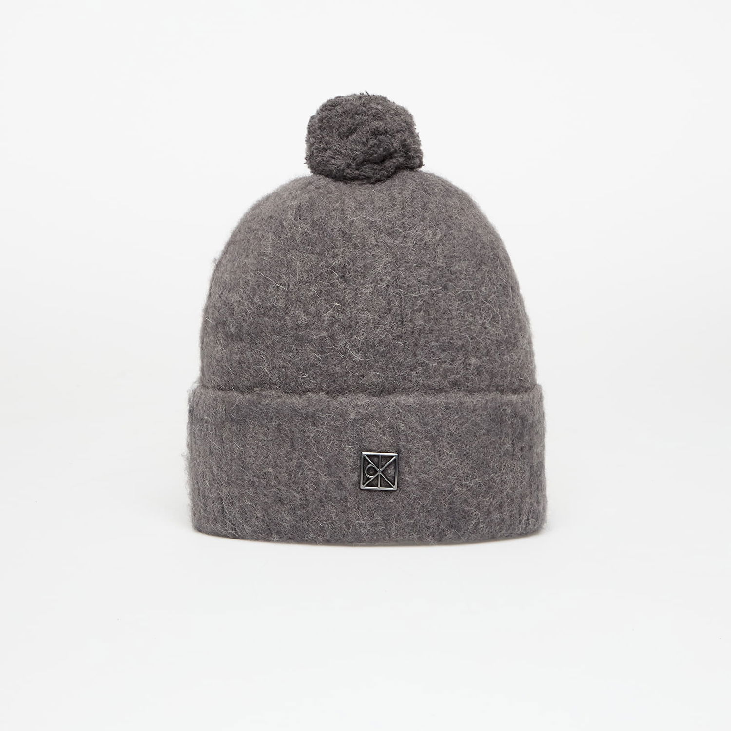 Шапка CALVIN KLEIN Calvin Klein Emblem Brushed Pom-pom Beanie Universal Сиво | LV04D8067G N3Z, 0