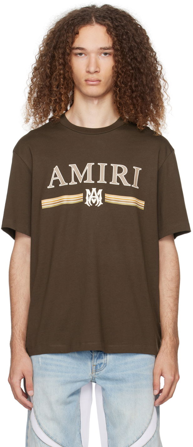 Тениска AMIRI MA Bar T-Shirt Кафяво | PS24MJL007