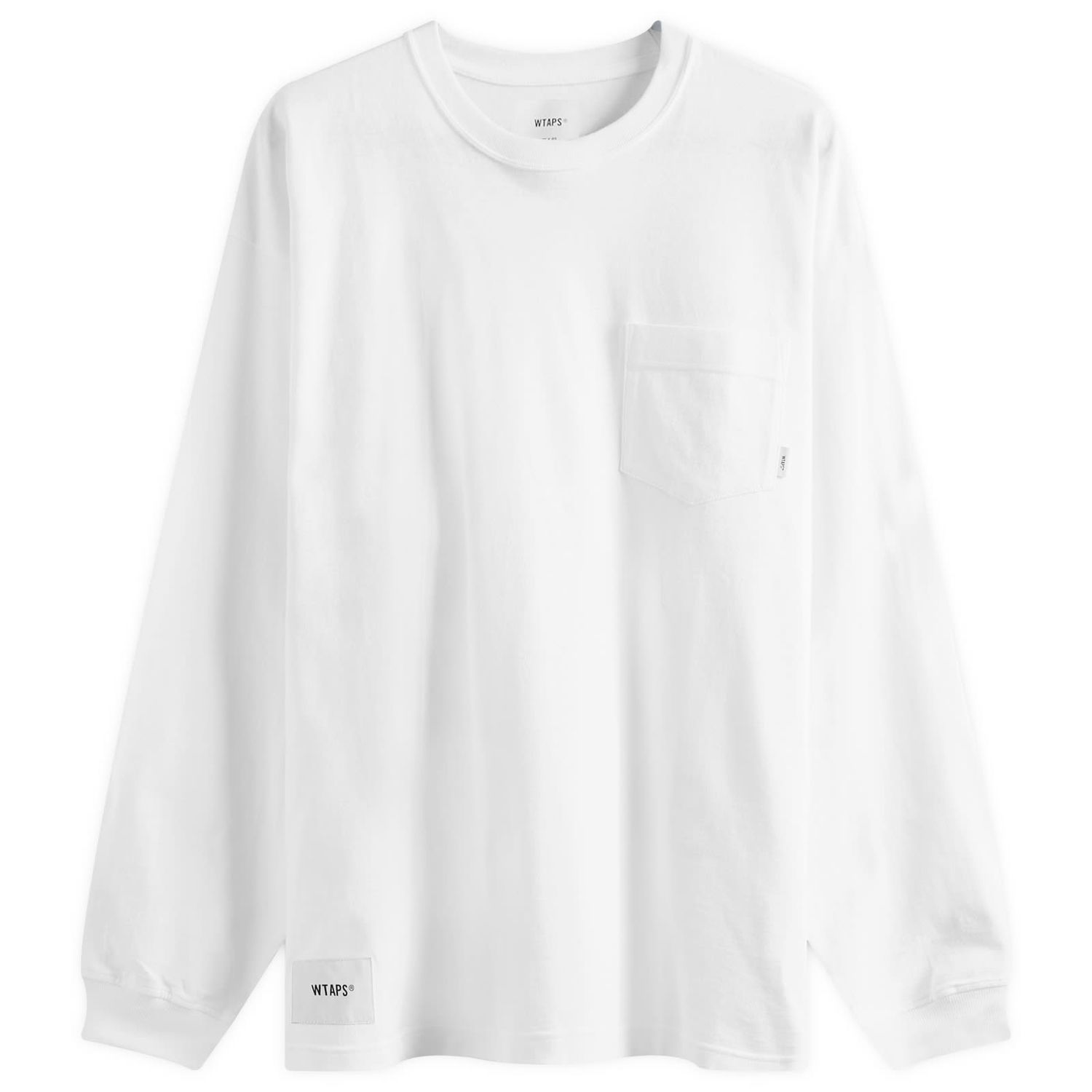 Тениска WTAPS 12 Long Бяло | 241ATDT-CSM12-WHT, 0