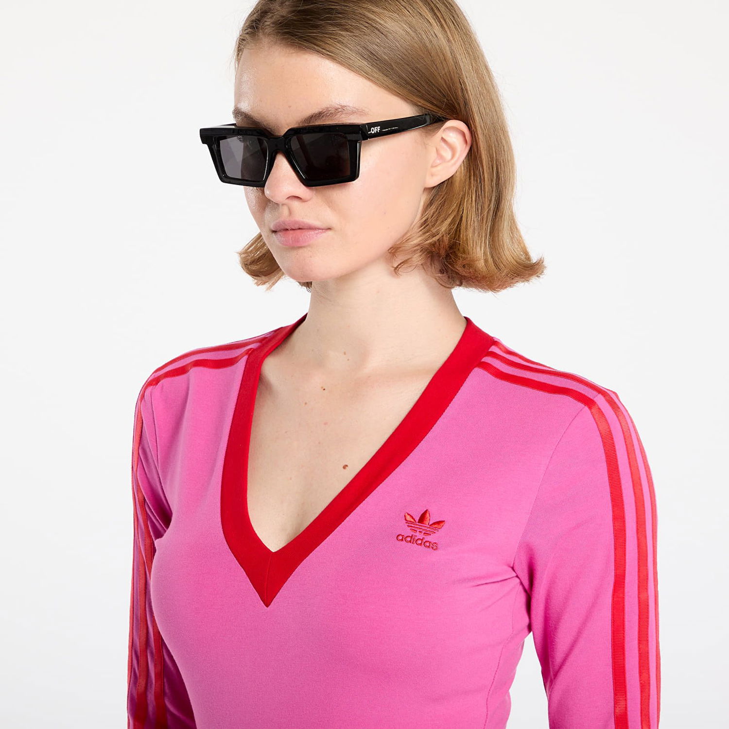 Pокля adidas Performance Adicolor Classics 3-Stripes Maxi Dress Розово | JY2941, 1