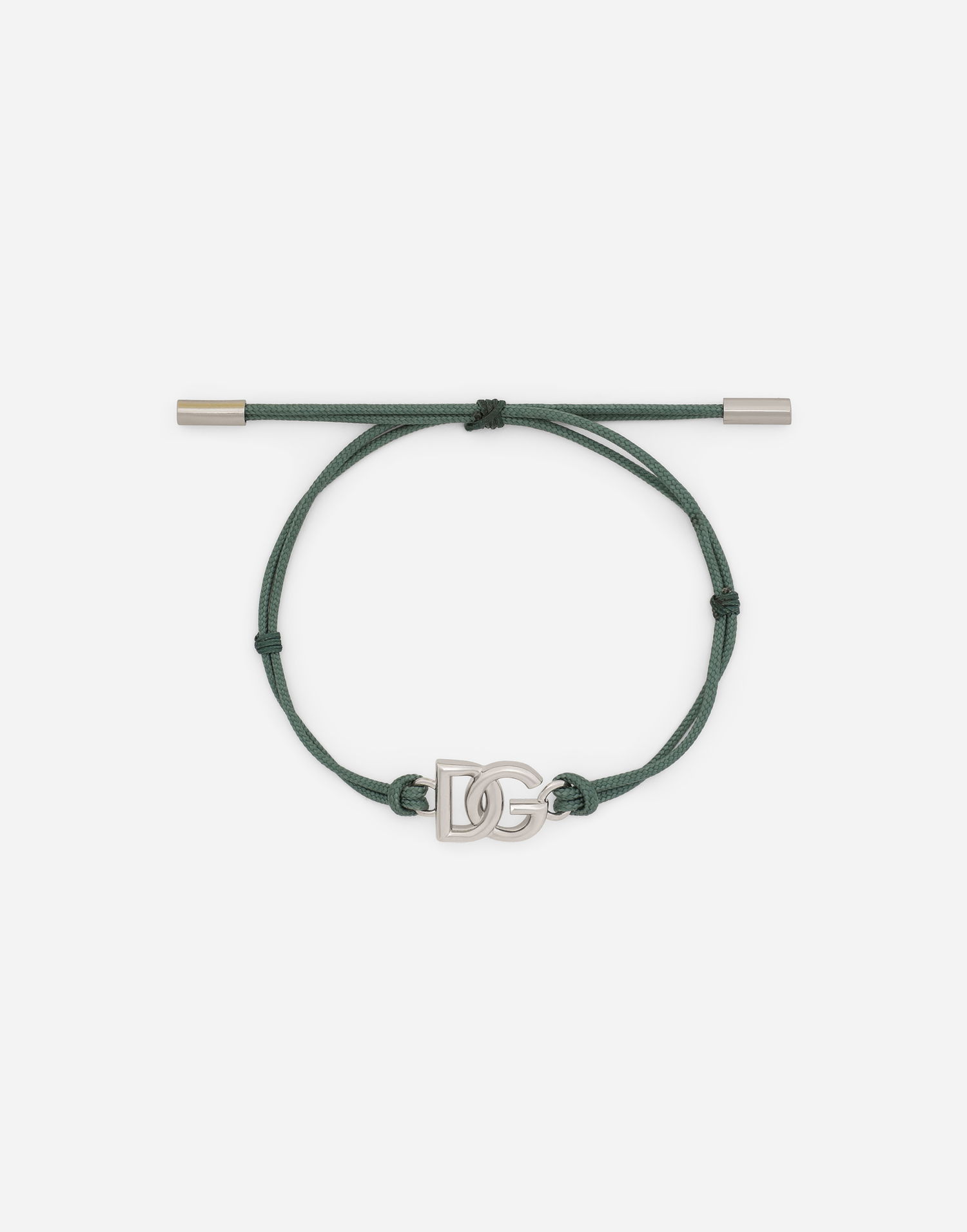 Гривна Dolce & Gabbana Cord Bracelet With Logo Зелено | WBP5L1W1111V0153, 0