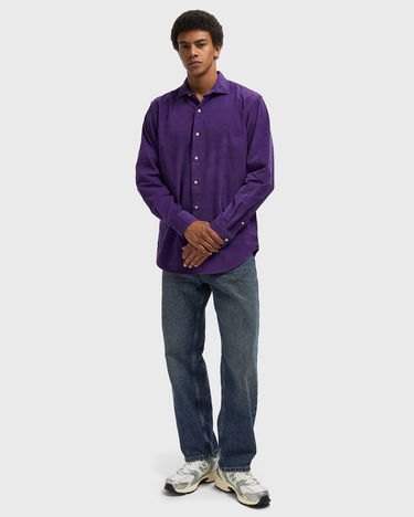 Риза Polo by Ralph Lauren Corduroy Long Sleeve Button-Front Shirt Лилаво | 710P00518010, 1