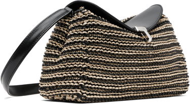 Чанта през рамо TOTEME TOTEME T-Lock Woven Leather Clutch Bag Черно | 252-WAL950-LE0134, 3