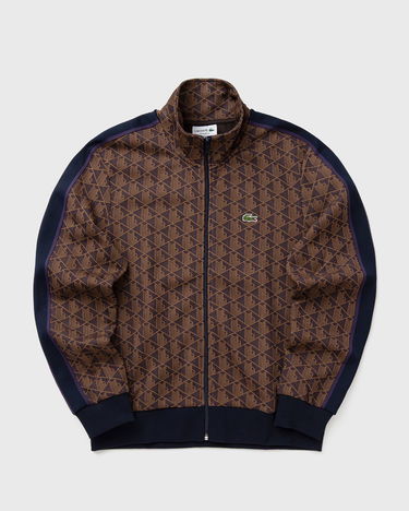Суитчър Lacoste Monogram Pattern Full-Zip Track Sweatshirt with Side Stripes Многоцветен | SH1368-9I4, 0