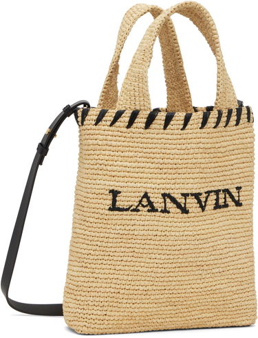 Голяма пазарска чанта LANVIN Lanvin Nano Raffia Tote Bag Бежово | LW-BGST01-RAF1-P25, 1