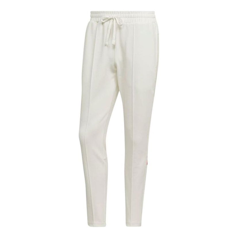 Панталони adidas Originals Solid Color Stripe Logo Casual Pants Бяло | HN1937