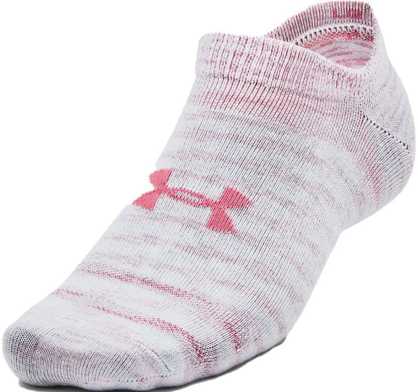 Чорапи Under Armour Essential No Show 3pk Socks Розово | 1382623-101