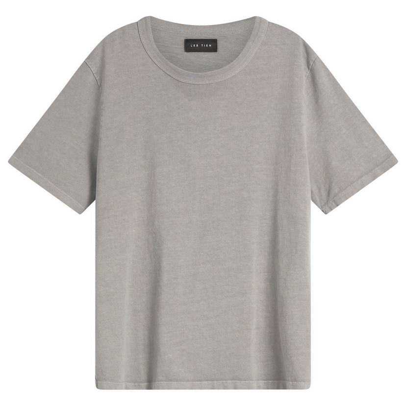 Тениска LES TIEN Heavyweight Binded Neck T-Shirt Сиво | HV-2082-WGRS